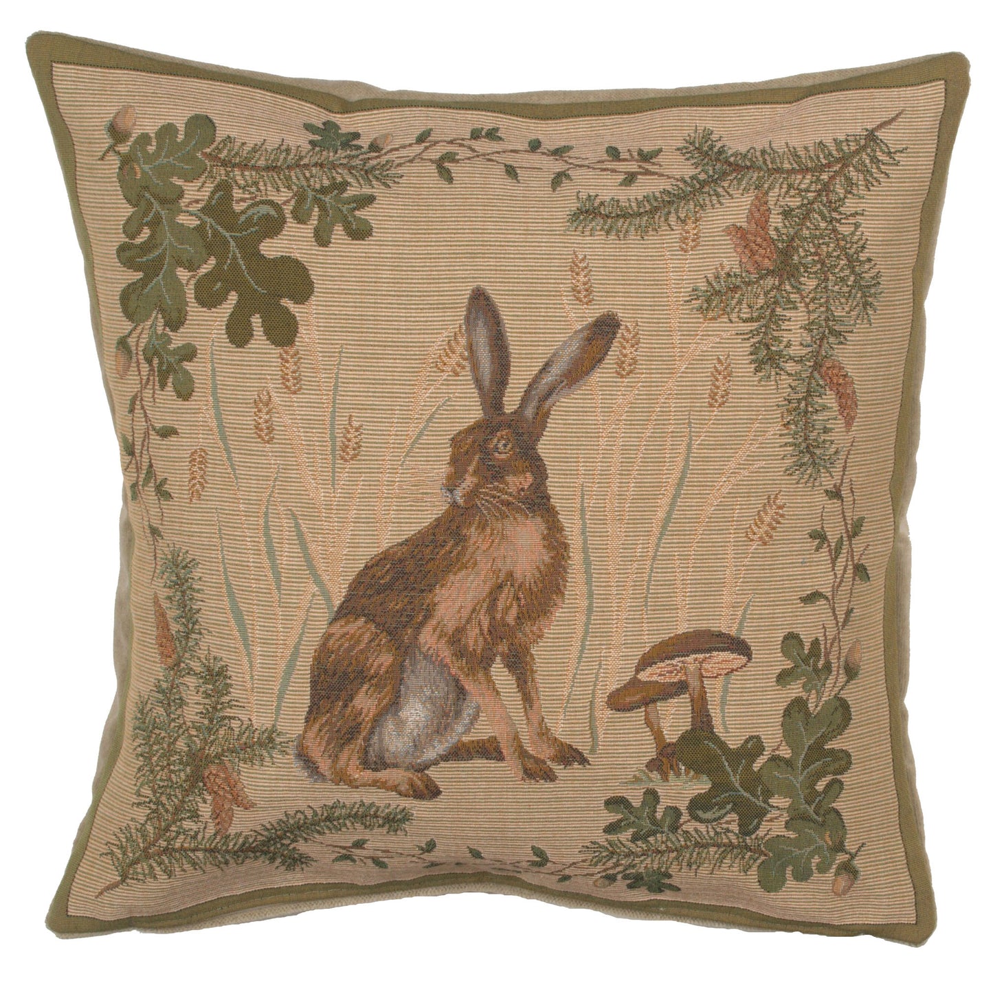 The Hare I French Cushion Cover