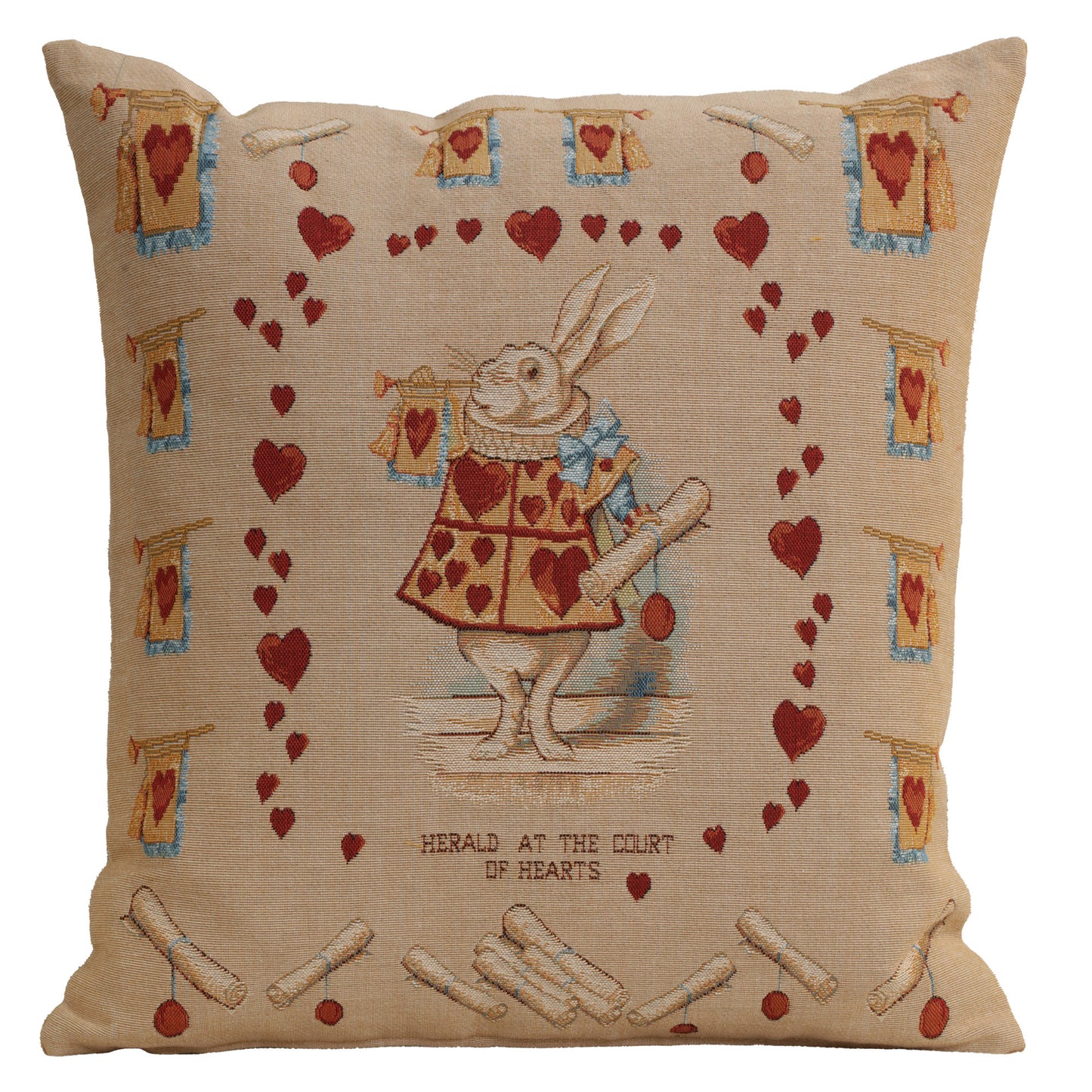Heart Rabbit Alice In Wonderland French Cushion Cover