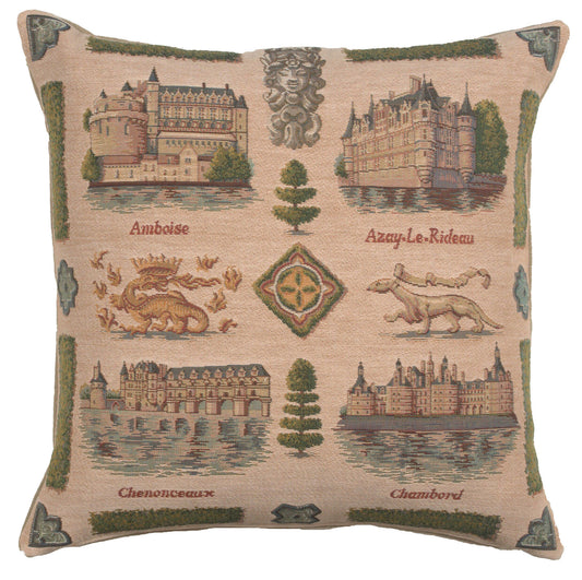 Loire's castle French Cushion Cover