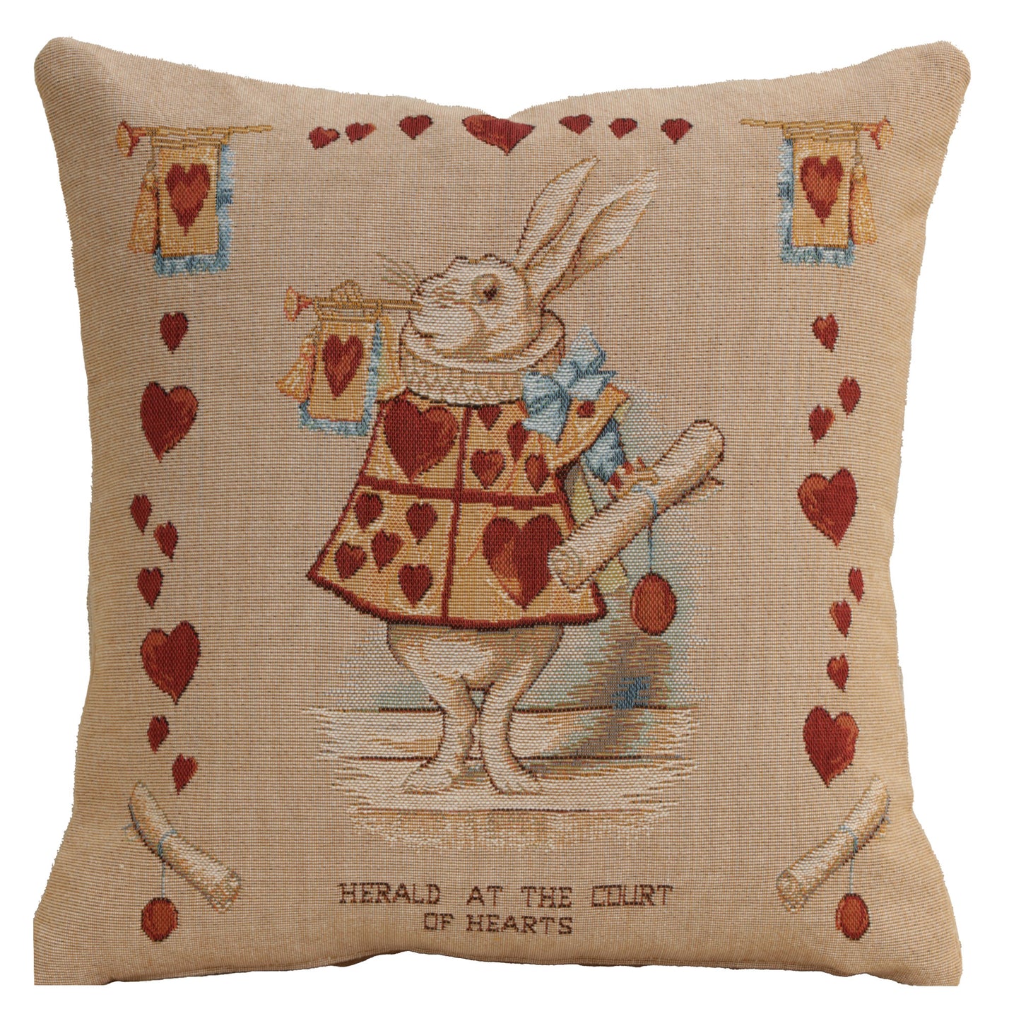 Heart Rabbit Alice In Wonderland I French Cushion Cover