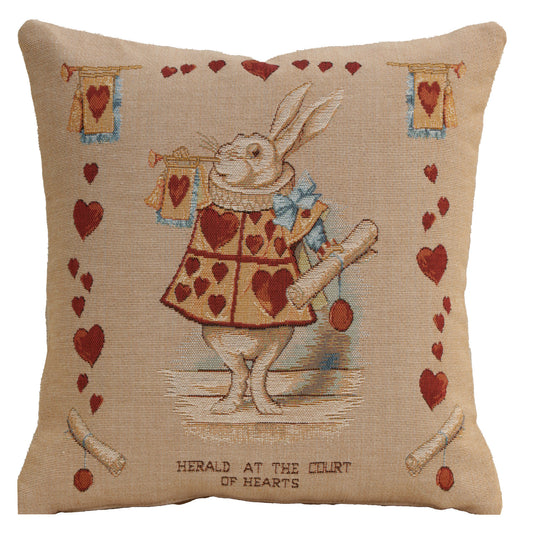 Heart Rabbit Alice In Wonderland I French Cushion Cover