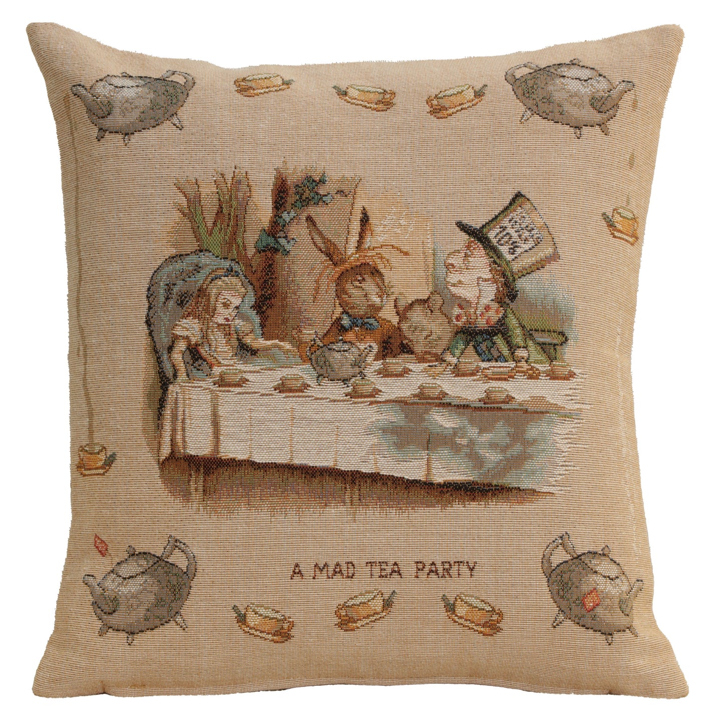 The Tea Party Alice In Wonderland I French Cushion Cover