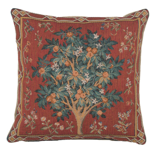 Orange Tree Small French Cushion Cover