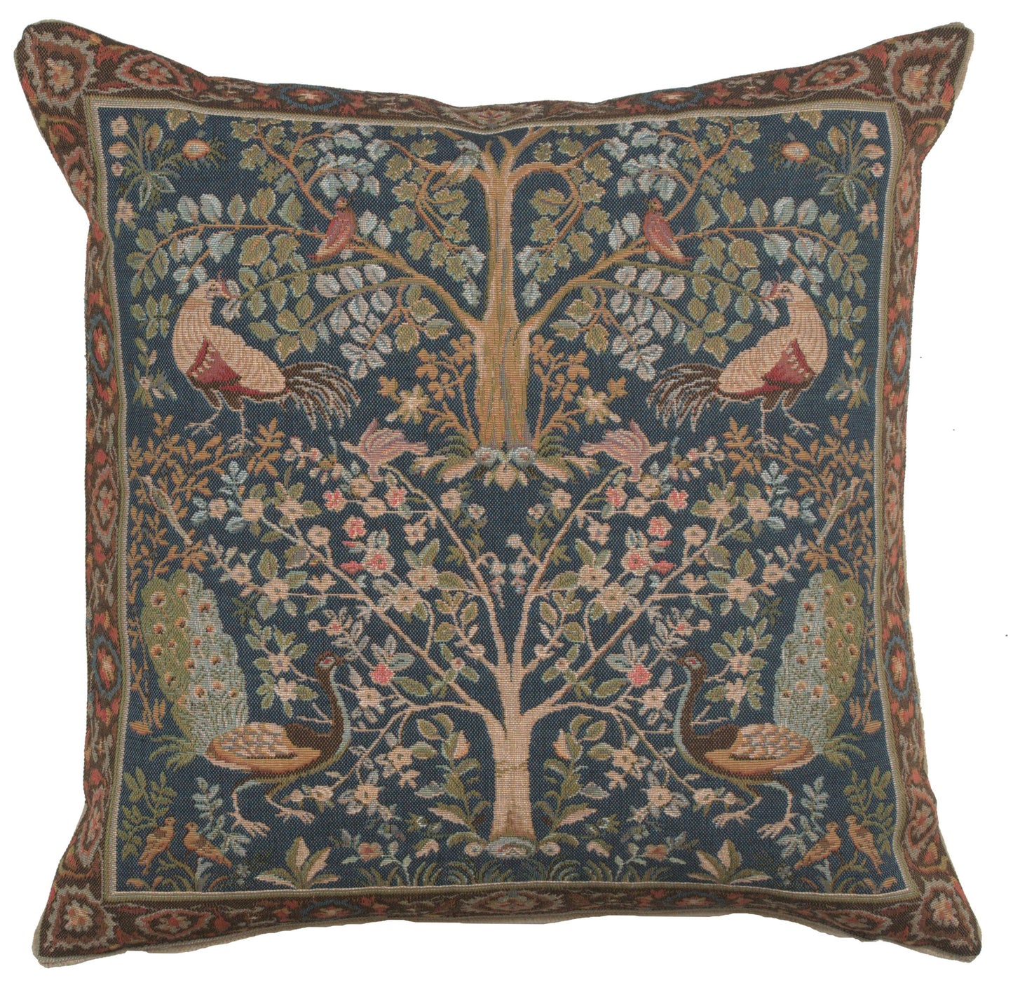 Tree In Blue French Cushion Cover