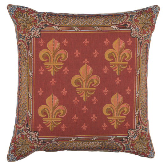 Lys flower In Red I French Cushion Cover