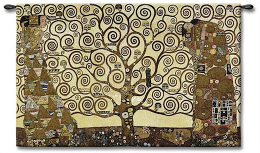 Stoclet Frieze Tree of Life Large Tapestry Wall Art