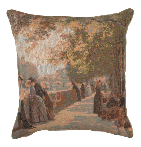 Bank of the River Seine II French Cushion Cover