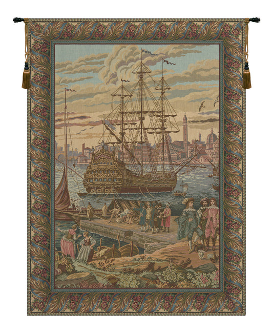 The Galleon I Italian Wall Tapestry