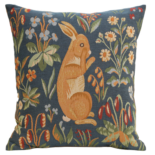 Medieval Rabbit Upright French Cushion Cover