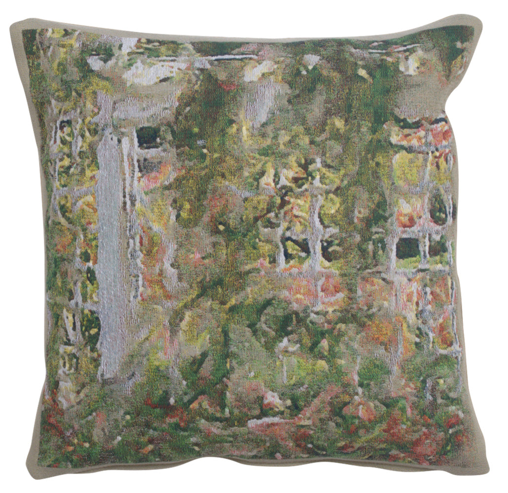 Jardin Red Flowers European Cushion Cover