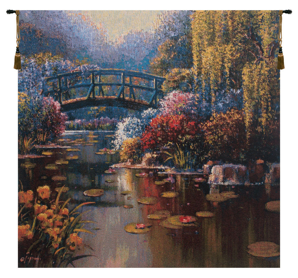 Giverny Pond I Belgian Tapestry Wall Art