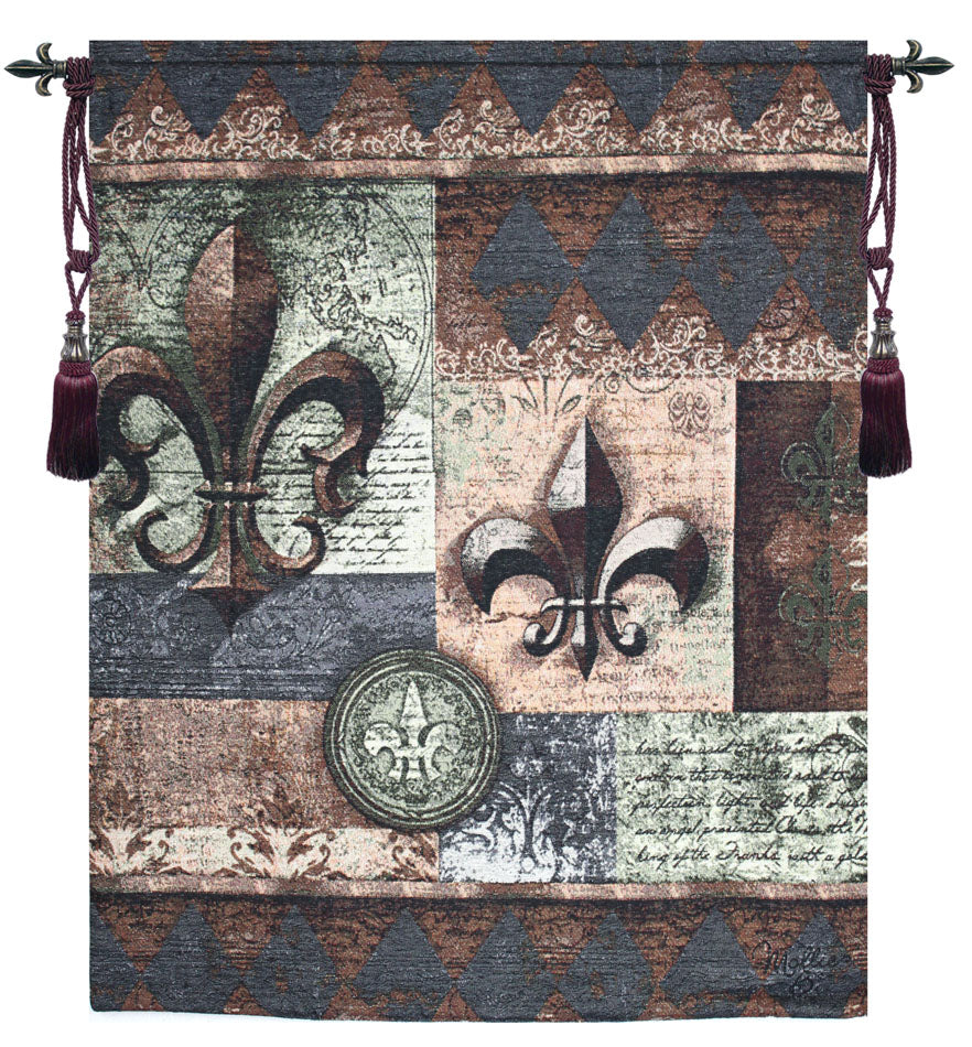 Fleur de Lis Grande Wallhanging Fine Art Tapestry