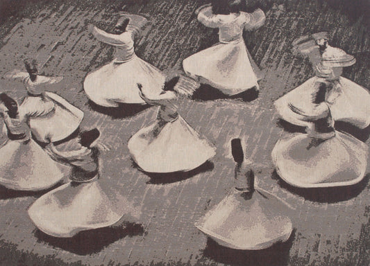 Twirling Whimsy Stretched Wall Tapestry