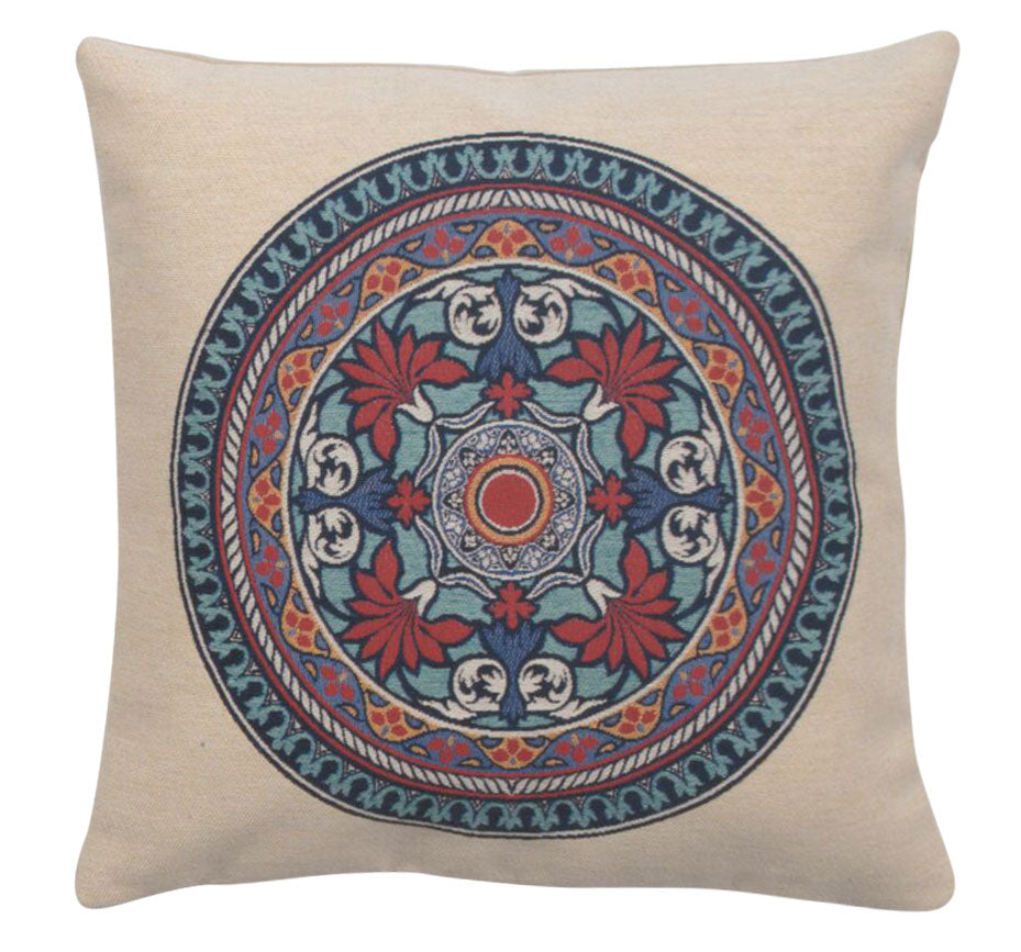 Lotus Mandala Decorative Pillow Cushion Cover