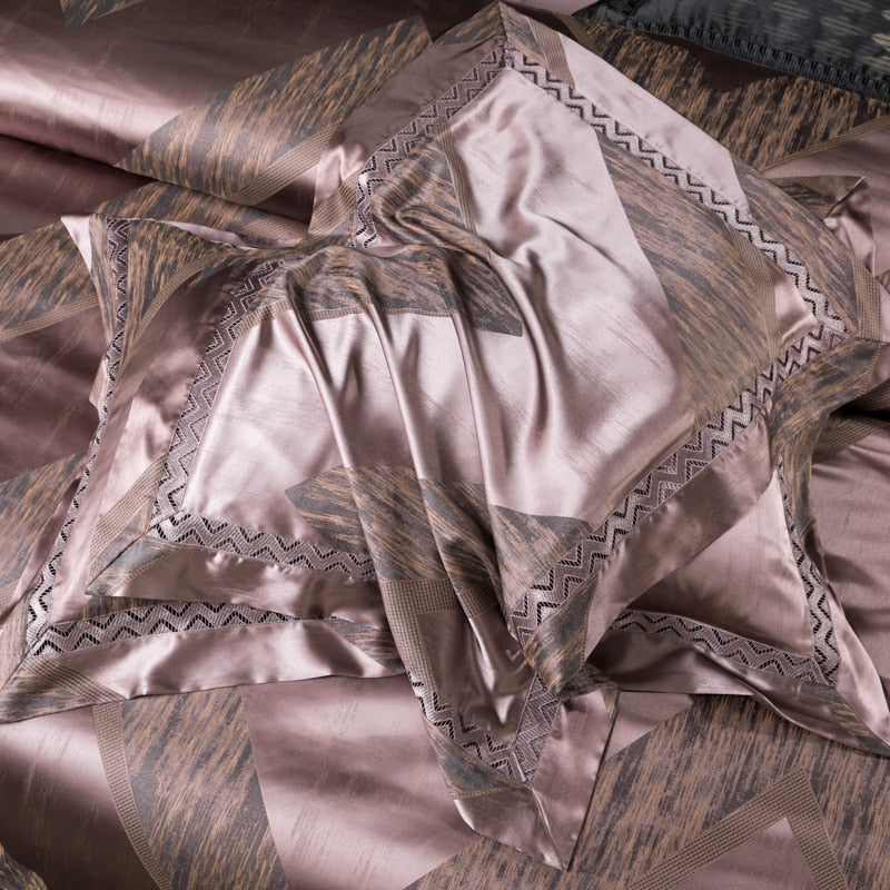 Shakira 1000TC Egyptian Cotton Satin Jacquard Luxury Duvet Bedding Set