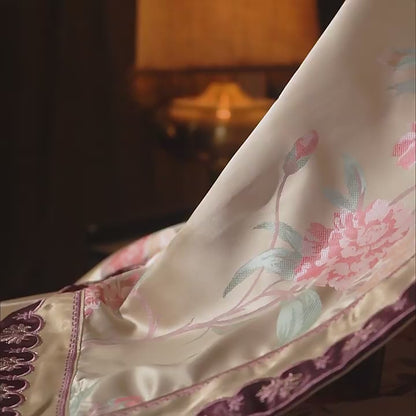 Rozenn American Style Vintage Brocade Egyptian Cotton Embroidered Duvet Bedding Set