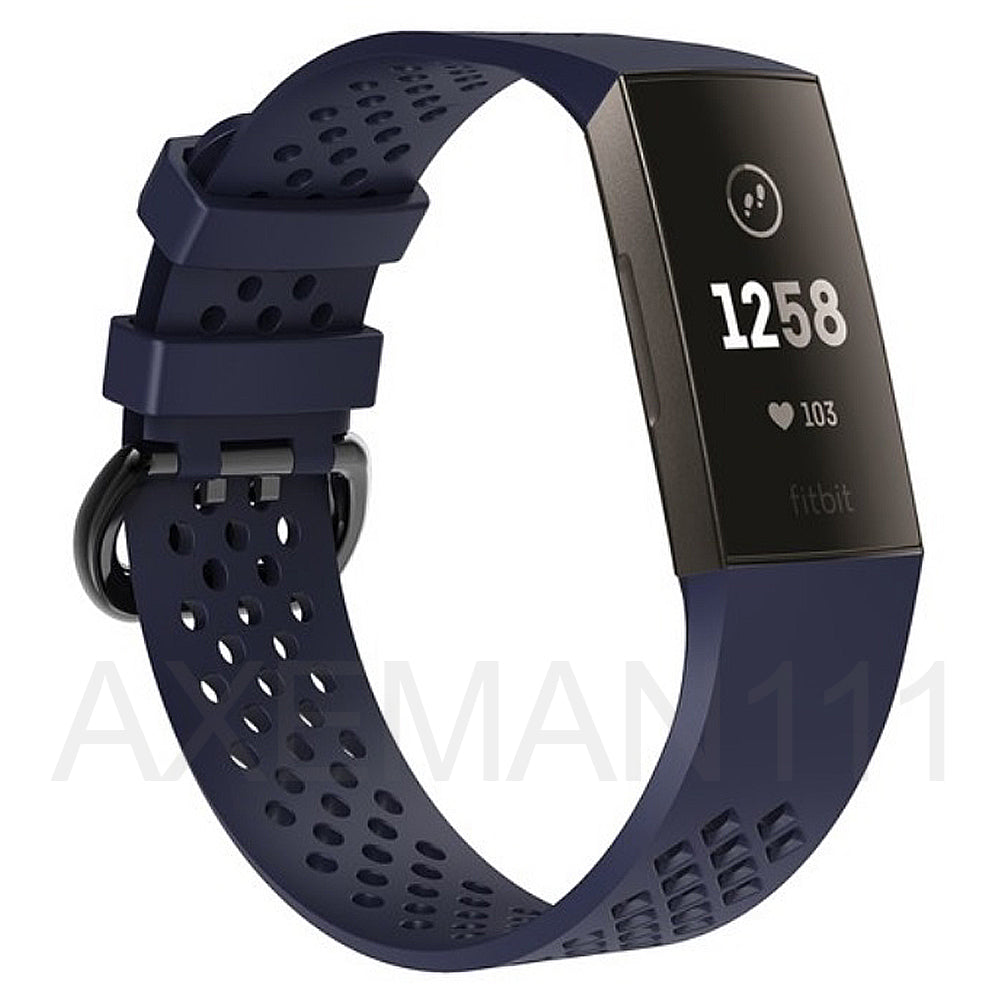 Fitbit Charge 3/4/SE Breathable Bands Soft Silicone Replacement Sports Strap