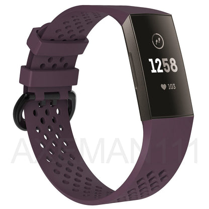 Fitbit Charge 3/4/SE Breathable Bands Soft Silicone Replacement Sports Strap