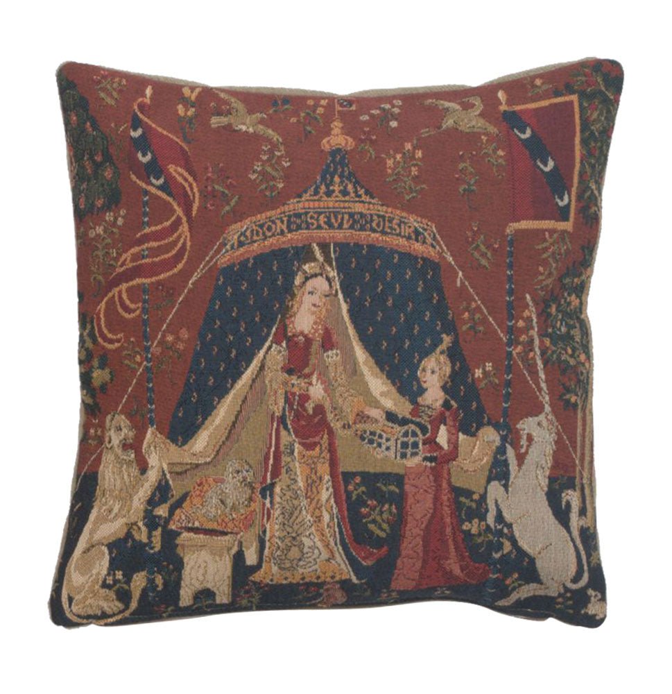 A Mon Seul Desir Dark European Tapestry Cushion Covers - RoseStraya.com