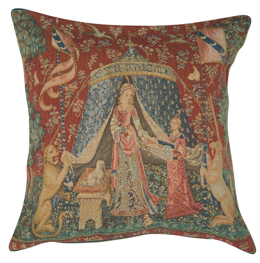 A Mon Seul Desir III Large French Cushion European Jacquard Tapestry Covers Living Room Decor - RoseStraya.com