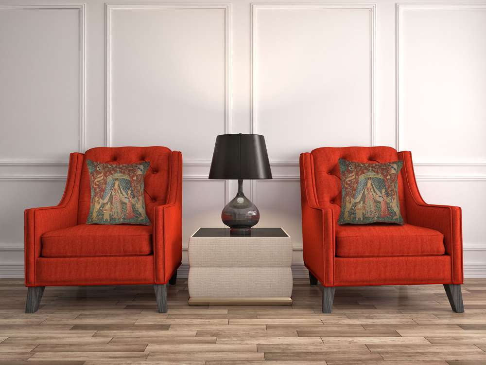 A Mon Seul Desir III Large French Cushion European Jacquard Tapestry Covers Living Room Decor - RoseStraya.com
