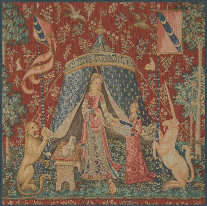 A Mon Seul Desir III Large French Cushion European Jacquard Tapestry Covers Living Room Decor - RoseStraya.com