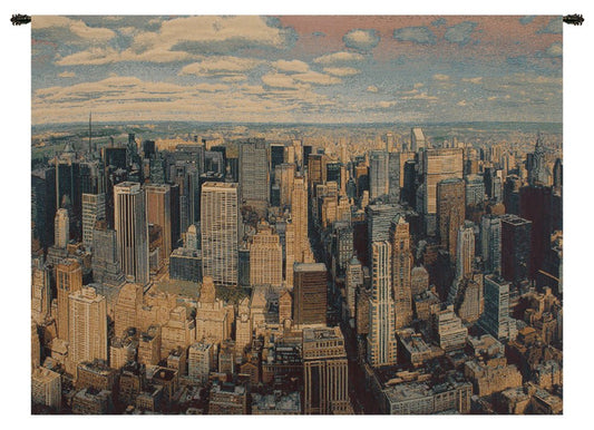 A New York Day Italian Jacquard Tapestry Wall Hanging European Home Decor - RoseStraya.com