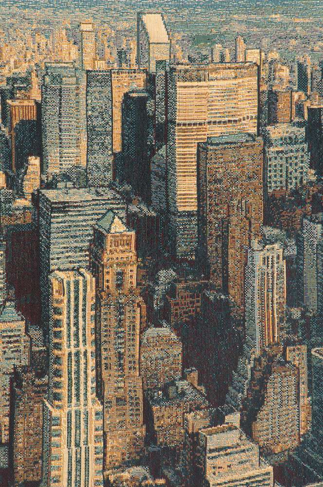 A New York Day Italian Jacquard Tapestry Wall Hanging European Home Decor - RoseStraya.com