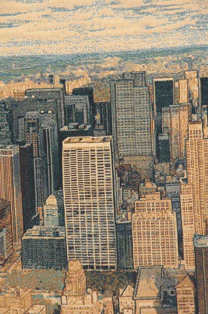 A New York Day Italian Jacquard Tapestry Wall Hanging European Home Decor - RoseStraya.com