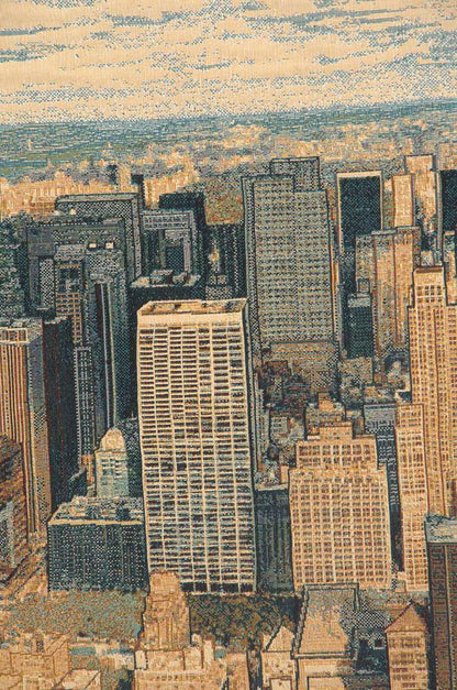 A New York Day Italian Jacquard Tapestry Wall Hanging European Home Decor - RoseStraya.com