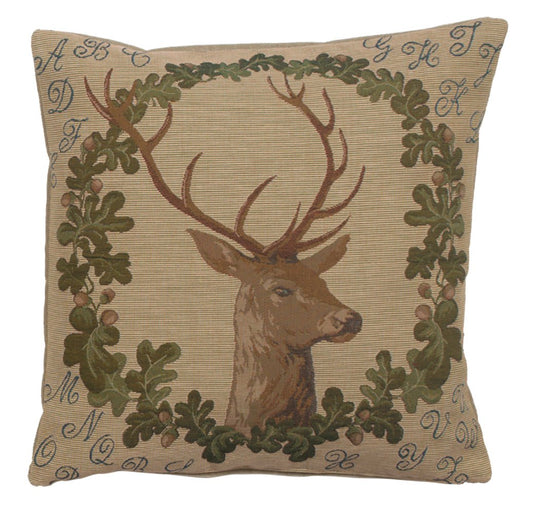 ABC Stag French Cushion - RoseStraya.com