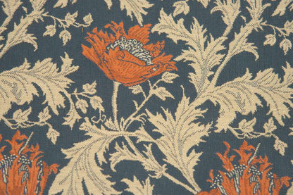 Anemone Blue Rust Tapestry Cushions Cushion Covers Lining Zipper Home Decor - RoseStraya.com