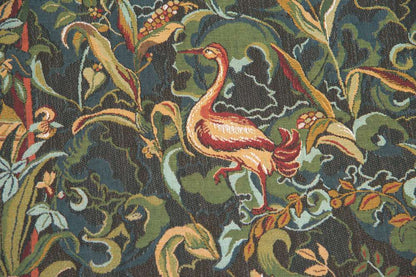 Animals Aristoloches Green French Tapestry Wall Decor Backed with Lining & Tunnel - RoseStraya.com