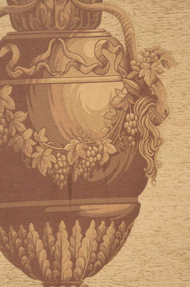 Antique Greek Urn Belgian Tapestry Wall Decor 100% Soft Cotton Chenille - RoseStraya.com