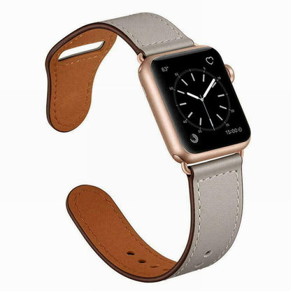 Genuine Leather Strap Fit Apple Watch iWatch Series SE 8 7 6 5 4 3 2 1 41mm 45mm