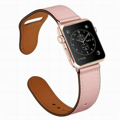 Genuine Leather Strap Fit Apple Watch iWatch Series SE 8 7 6 5 4 3 2 1 41mm 45mm