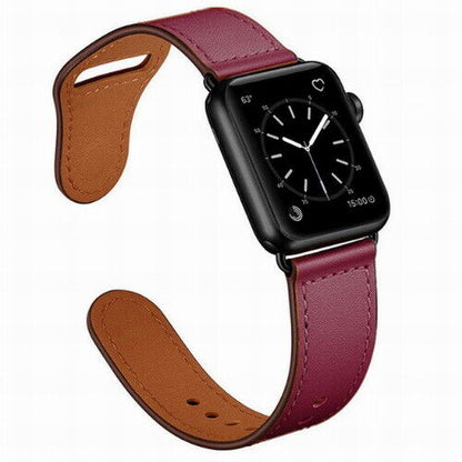 Genuine Leather Strap Fit Apple Watch iWatch Series SE 8 7 6 5 4 3 2 1 41mm 45mm