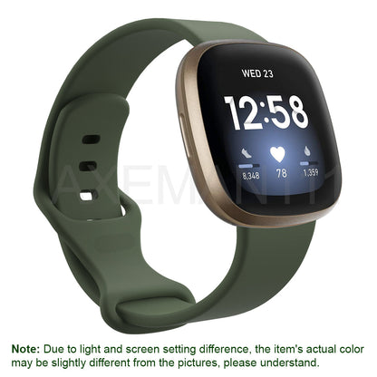 Fitbit Versa 3/Sense Bands Silicone Replacement Watch Strap Sports Wristband
