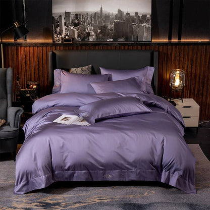 Asombrosa Proudly Purple Silky Soft Egyptian Cotton Bedding Set - RoseStraya.com