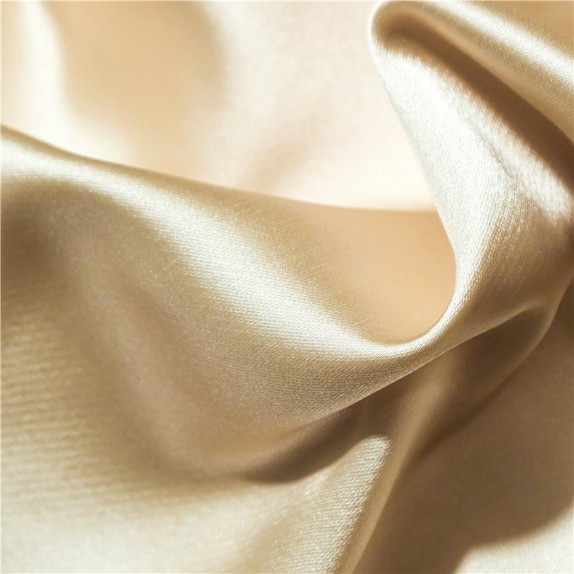 Bella Gold Modern Satin Egyptian Cotton Duvet Cover Set - RoseStraya.com