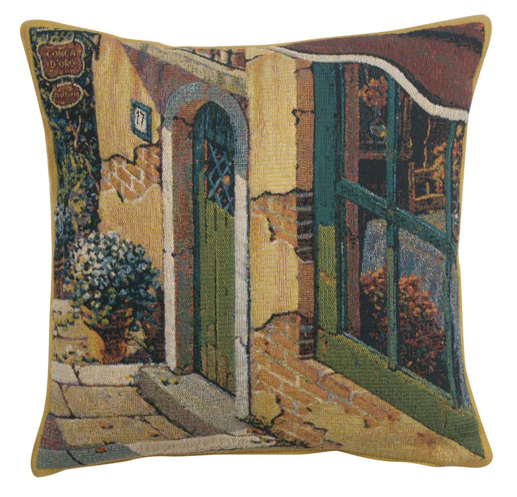 Bellagio Village Door European Cushion - RoseStraya.com