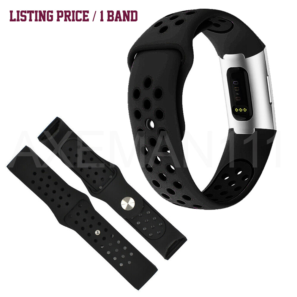 Fitbit Charge 4 Band Charge 3/SE Sports Silicone Replacement Straps Bracelet