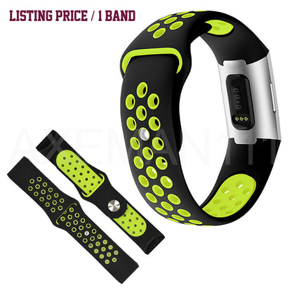 Fitbit Charge 4 Band Charge 3/SE Sports Silicone Replacement Straps Bracelet