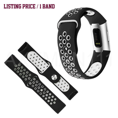 Fitbit Charge 4 Band Charge 3/SE Sports Silicone Replacement Straps Bracelet