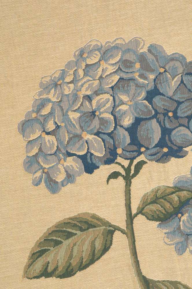 Blue Hydrangea Large European Tapestry Wall Art Decor Fabrice de Villeneuve - RoseStraya.com