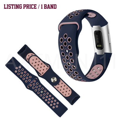 Fitbit Charge 4 Band Charge 3/SE Sports Silicone Replacement Straps Bracelet