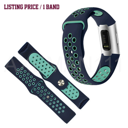 Fitbit Charge 4 Band Charge 3/SE Sports Silicone Replacement Straps Bracelet
