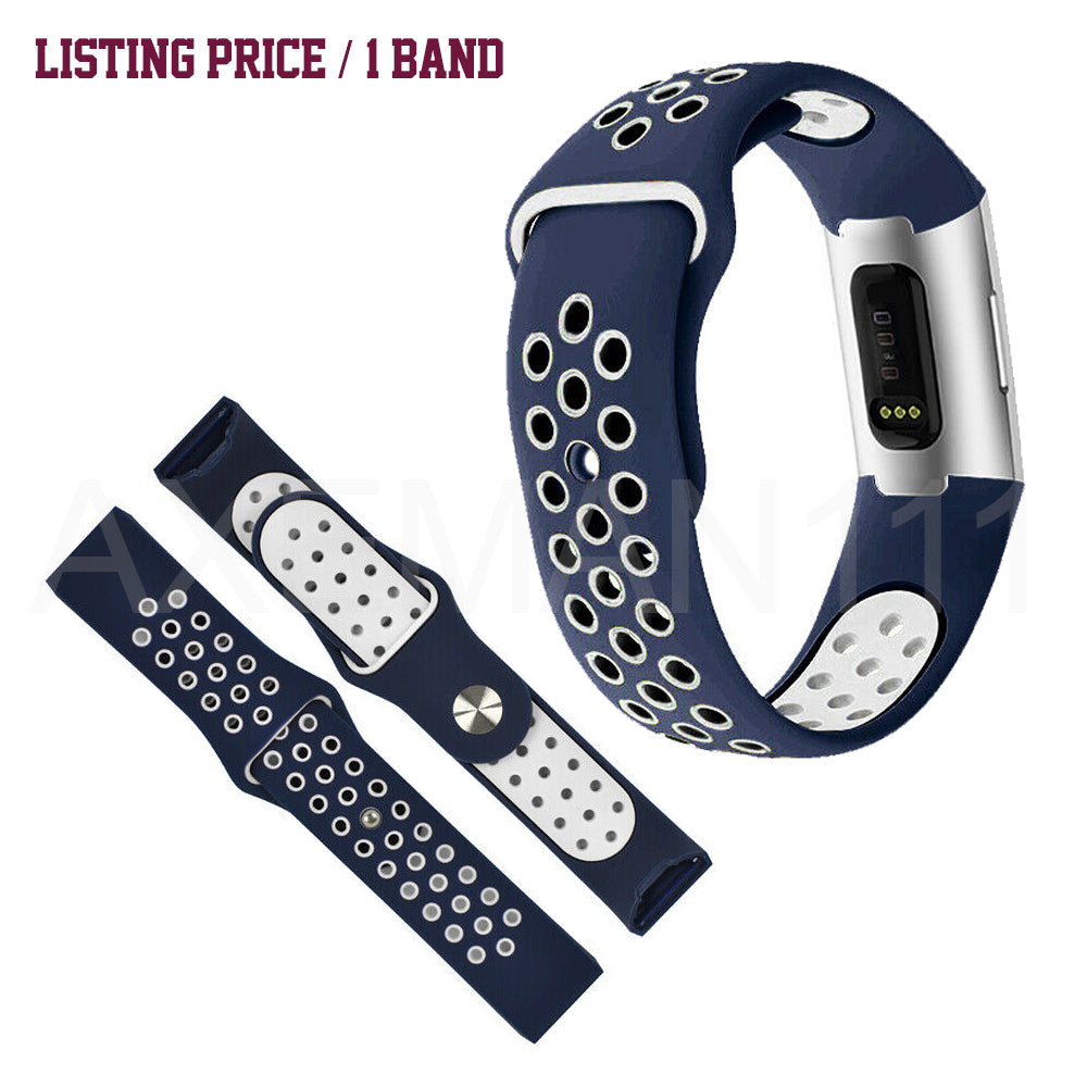 Fitbit Charge 4 Band Charge 3/SE Sports Silicone Replacement Straps Bracelet