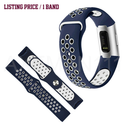 Fitbit Charge 4 Band Charge 3/SE Sports Silicone Replacement Straps Bracelet
