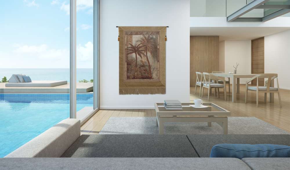 Bonaire I Fine Art Tapestry Wall Art Home Office Decor Backed w/ Lining & Tunnel - RoseStraya.com